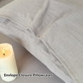 thumbnail image 3 of Muslin Cotton Sheet Set Queen Size, 2-Layer Washed Cotton Gauze Linen Feel Like Bed Sheets, 4-Pieces Bed Blanket Sheet Set with Deep Pocket(Gray,Queen), 3 of 7