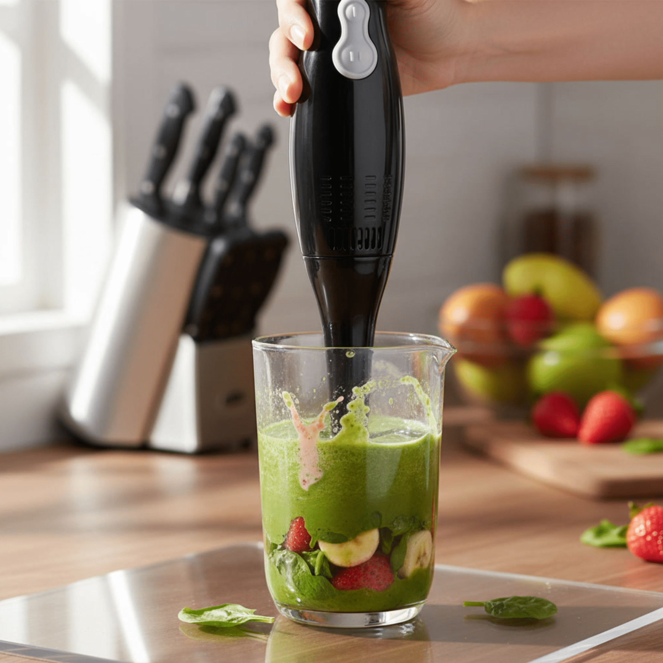 Courant 200W 2-Speed Hand Blender – Powerful & Versatile – Black