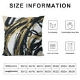 thumbnail image 6 of Acheng Black Gold Throw Pillow Covers Set of 2 Abstract Ink Line Modern Decorative Couch Cushion Covers Minimalist Square Pillow Covers Home Decor for Sofa Bed Living Room White, 6 of 6