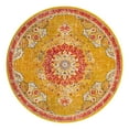 thumbnail image 3 of Unique Loom Penrose Collection Area Rug - Alexis (6' 1" Round Gold/Gray), 3 of 7