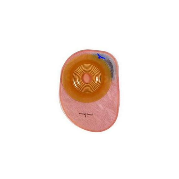 Assura 1-piece Closed Pouch Precut Convex 1-1/8", Opaque Part No. 14453 (10/box)