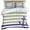 Green, variant on 3 Piece Yellow Striped Duvet Cover Set California King,Microfiber Comforter/Quilt Cover with Corner Ties and 2 Pillowcases,Navy Blue Nautical Anchor Geometric All Season Bedding with Zipper Closure