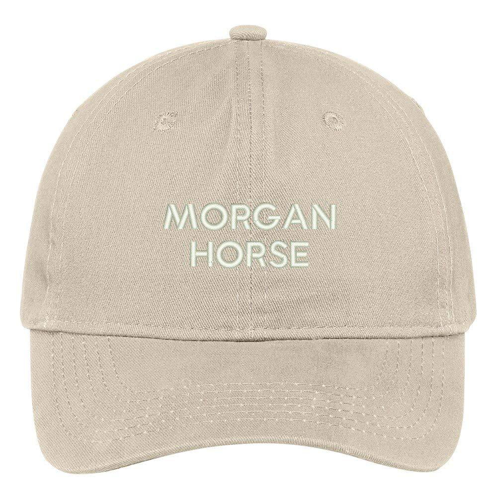 Morgan Head Horse Embroidery Embroidered Adjustable Hat Baseball Cap 