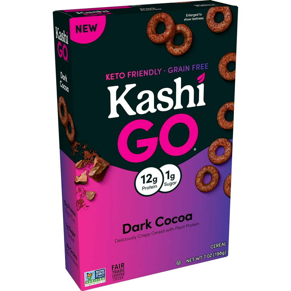 Kashi GO Breakfast Cereal, Dark Cocoa, Keto Friendly Good Source of