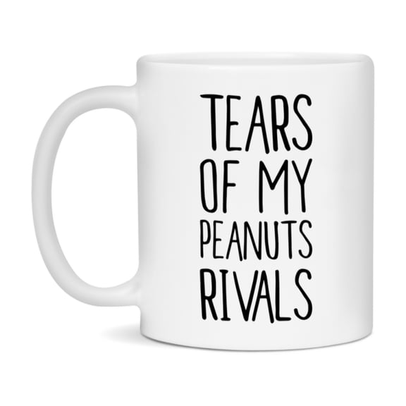 Funny Peanuts Mug, Tears Of My Peanuts Rivals, 11Oz Or 15Oz Ceramic Coffee Cup