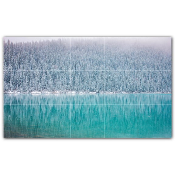 Picture-Tiles.com: Winter Ceramic Tile Wall Mural WAL501217-53M. 30"W x 18"H using (15) 6" x 6" Ceramic Tiles-Satin Finish