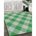 thumbnail image 3 of Ahgly Company Machine Washable Indoor Round Transitional Light Green Area Rugs, 3' Round, 3 of 7