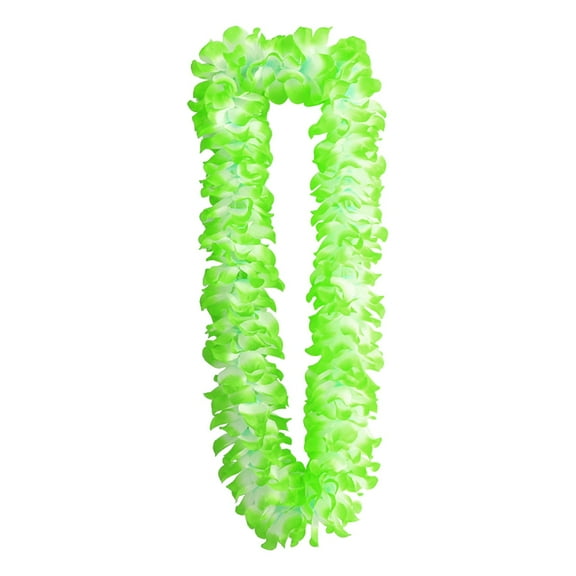 Hawaiian Flower Lei Necklace - Soft Silk Material, Adjustable Design & Multipurpose - Party Decor for Luau/Beach/Wedding Events