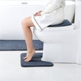 thumbnail image 3 of Naiovety Juego de alfombrillas de baño elegantes e impermeables de 3 piezas, juego de alfombrillas de baño fáciles de limpiar e instalar, Juegos de accesorios de baño rojo, 3 of 6