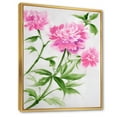 thumbnail image 3 of Designart 'Purple Peonies With Green Bush II' Traditional Framed Canvas Wall Art Print, 3 of 5