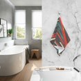 thumbnail image 2 of Yayeee 100% Cotton Hand Towels for Bathroom 16" x 28" Soft Absorbent Kitchen Towel, Green Stars Abstract, 2 of 7