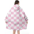 thumbnail image 3 of Comfy Wearable Blanket Hoodie for Women Men Adult, Oversized Sherpa Fleece Sweatshirt Blanket with hood and Pocket, 3 of 6