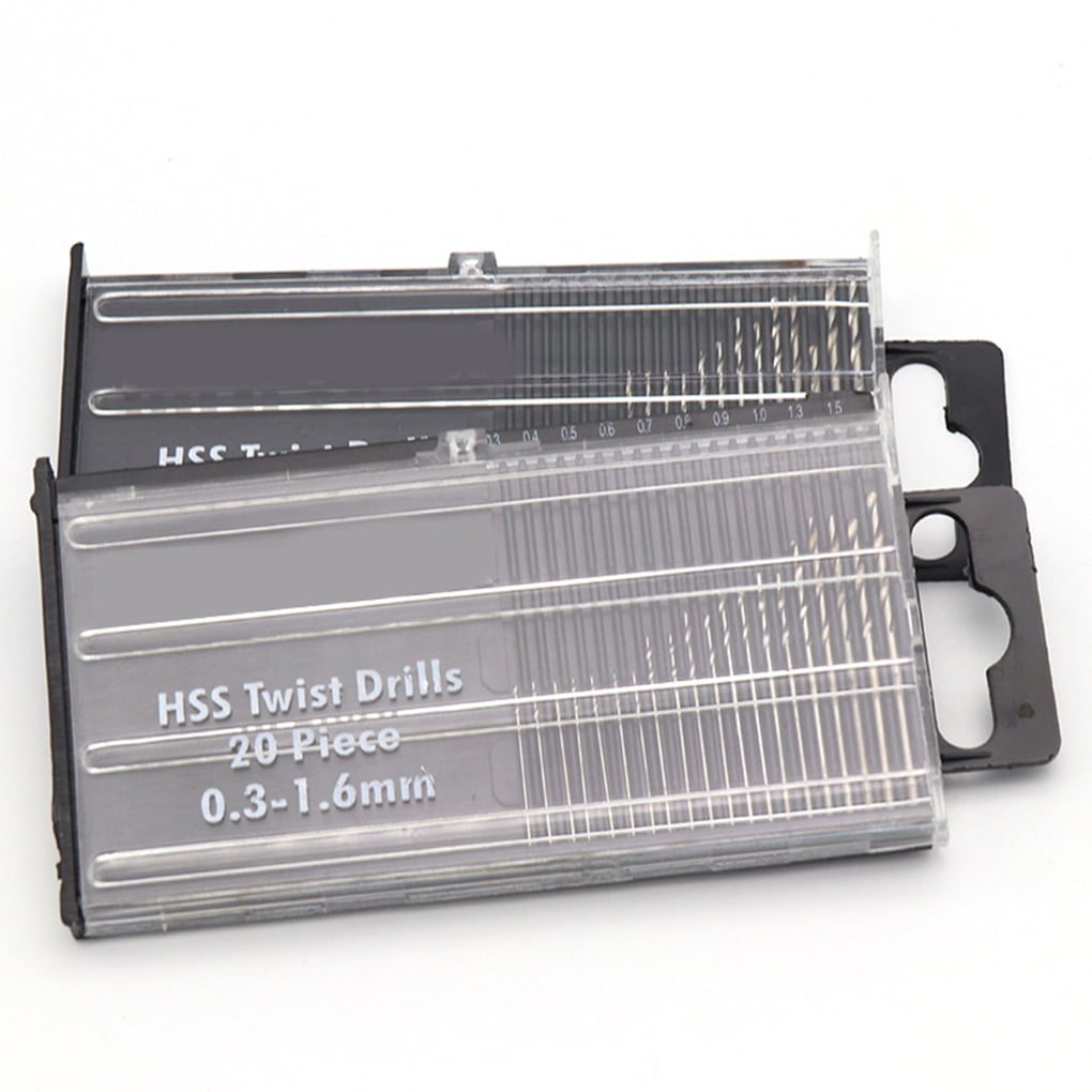 10x Mini Tiny Micro HSS Twist Drill Bits Set Hand DIY Model Craft Tool 0.6-2.0mm 