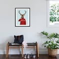 thumbnail image 3 of Art.com Deer in Ski Sweater Art Print by Fab Funky, Black Frame Wall Art, 23" x 29", 3 of 5