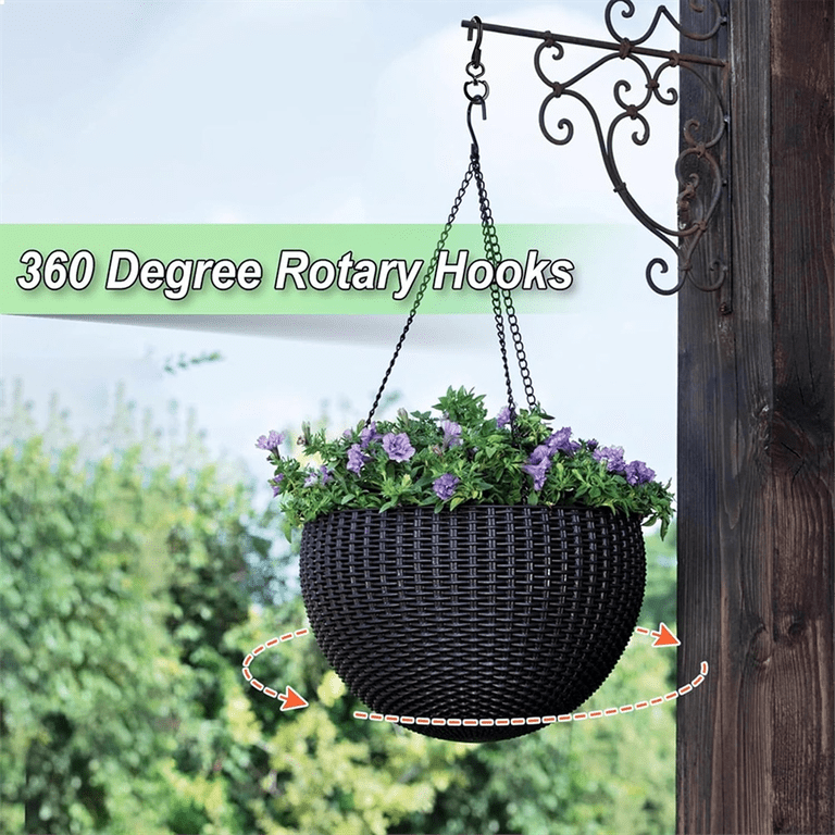 4 Pcs Swivel Plant Hanger Pots Hooks Heavy Duty Hanging Hook 360 Degrees  Metal for Indoor and Outdoor - Walmart.com