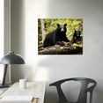 thumbnail image 3 of EastSmooth Canvas Wall Art Decor Black Bear Pictures Poster Print Animal Prints Wall Decor With Framed, 3 of 4