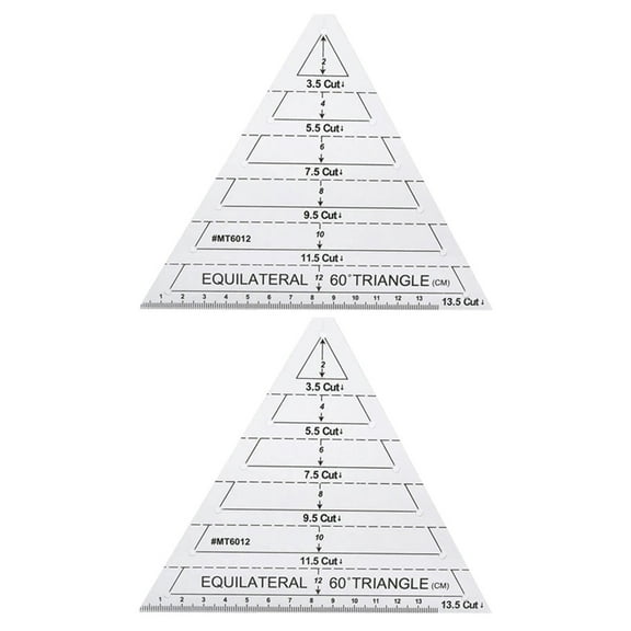 GOOHOCHY 2 Pcs Quilting Ruler Supplies Cutting Squares Quilts Stencil
