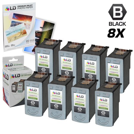 LD Products Remanufactured Ink Cartridge Replacement for PG-40 0615B002 (Black  8-Pack)