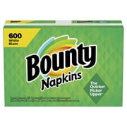 Bounty Everyday Paper Napkins, White, 600 Count Napkins