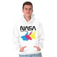 thumbnail image 5 of Retro NASA Worm Logo Space Shuttle Hoodie Sweatshirt Women Men Brisco Brands L, 5 of 6
