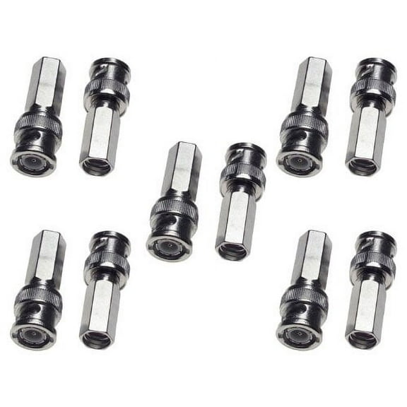 Evertech 10 Pcs Twist On BNC Male Connector for RG59 Coax Cable CCTV Security Camera Installation