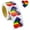 Heart shaped, variant on 500 Pieces Gay Stickers Heart/Square Shape Gay Rainbow Stickers Decorative Stickers for Bag Cup Vase