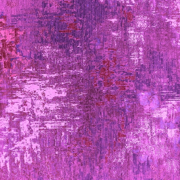 Ahgly Company Indoor Square Oriental Pink Industrial Area Rugs, 3' Square