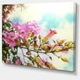 thumbnail image 2 of Fleurs Roses dans un Jardin Hawaïen - Grande Toile Murale de Fleurs, 2 of 3