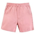 thumbnail image 4 of Hudson Baby Infant Girl Shorts Bottoms 4-Pack, Soft Pink Roses, 3-6 Months, 4 of 6