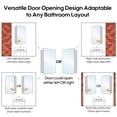 thumbnail image 6 of ANGELES HOME 16" x 30" Copper-Free Mirror Medicine Cabinet with Beveled Mirror Door, Recessed or Surface Mount, Adjustable Shelves, 6 of 15