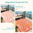 thumbnail image 6 of Wonnitar 8'x10' Outdoor Rug Waterproof, Plastic Straw Portable Rugs for Outside, Large Reversible RV Outdoor Carpet,Modern Blue Purple Carpets for Picnic Garden Patio, 6 of 8