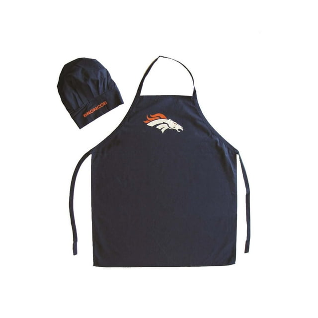 NFL Denver Broncos Tablier et Toque de Chef avec Logo de l'Équipe Sportive
