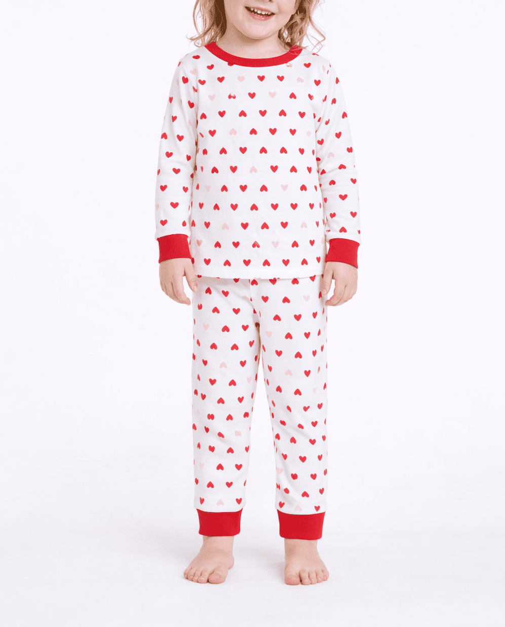 Joyspun Toddlers' Family Matching Cotton Tight Fit Pajama Set, 2-Piece, Sizes 2T-5T