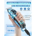 thumbnail image 4 of Hair Clippers for Men Professional Beard Trimmers for Men Cordless Zero Gap Hair Trimmer for men Home haircut,Rechargeable T Edger Clippers for Men Gift (Blue Graffiti), 4 of 8