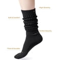 thumbnail image 2 of 3 Pack Slouchy Socks for Women, Knee High Boot Socks Scrunch Leg Warmers, Soft Cozy Valentines Day Gifts for Her, 2 of 7