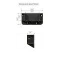 thumbnail image 2 of Privacy Fence/Wall Brackets Fits Standard Railings Reinforced Black Polypropylene (8-Pack), 2 of 9