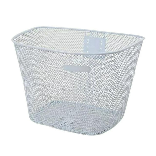 Bike Basket Thickened with Screw Sturdy Multifunctional Easy to Install Item Storage Metal Large Capacity Cycling Basket Student
