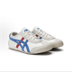thumbnail image 3 of Zapatos casuales de cuero México 66 para hombre y zapatillas deportivas para mujer, Blanco/Azul/Rojo, 3 of 6