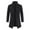 Black, variant on Men's Coats And Jackets Hooded Men Casual Solid Zipper Cardigan Stand-Up Collar Pocket Long Sleeve Sweater Coat Red XL JE