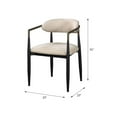thumbnail image 6 of Bowery Hill Modern Wood Side Chairs in Beige and Black (Set of 2), 6 of 9