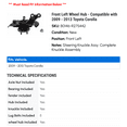 thumbnail image 2 of Front Left Wheel Hub - Compatible with 2009 - 2013 Toyota Corolla 2010 2011 2012, 2 of 2
