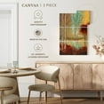 thumbnail image 4 of Elephant Stock Emerald Pond Wall Art - Vertical Multi Panel Canvas - Living Room Wall Decor - Nature Multi Panel - Red And Orange Decor By Ruane Manning - 14" x 23", 4 of 4