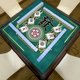 thumbnail image 4 of Xihbxyly Tapete de Mahjong, Cubierta Antideslizante, Respaldo de Espuma Antirruido, Elegante Estampado Resistente a La Decoloración, para Juegos de Cartas, Juegos de Mesa y Dominó, Entretenimiento En, 4 of 6