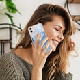thumbnail image 5 of Mantto For iPhone 16 Case,Ring Holder Stand Marble Pattern 3 in 1 Rugged Shockproof Hybrid Hard PC Soft Rubber Bumper Drop Protective Girls Women Boy Men Phone Cases for iPhone 16,Blue, 5 of 6