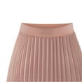 thumbnail image 5 of XIAONU Womens Skirts Trendy Elegant Solid Color Midi Skirt High Waist Elastic Pleated Maxi Skirt Casual Daily Wear, 5 of 6