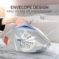 thumbnail image 4 of Yayeee Pillowcase Standard Size Set of 2 Satin Wrinkle Resistant Pillow Case, Gray Cartoon Houses, 4 of 7