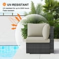 thumbnail image 4 of RADIATA Beige 27×27 Outdoor Cushions, Water-Resistant & Weather-Resistant Patio Furniture Replacement Covers – Durable, Skin-Friendly Outdoor Cushion Slipcovers (Cover Only), 4 of 9