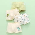 thumbnail image 2 of Boys Underwear,Boys Cotton Briefs Dinosaur Car Toddler Kids Underwear 4 Pack Beige,Size 3-6 Years, 2 of 4
