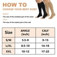 thumbnail image 6 of 2 Pairs Zipper Copper Compression Socks for Women & Men Circulation 15-20 mmhg - Better Blood Flow, Swelling, Best Support for Medical, Running, Nursing, 6 of 6