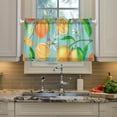 thumbnail image 5 of Lemon Kitchen Curtains 2 Panels UV Protected Tier Curtains, Half Window Curtains Kitchen Tiers for Guest Room Bathroom Sink Laundry Room Basement,36 x 27 Inch, 5 of 7